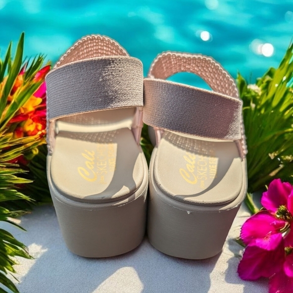 Sketchers Cali Day Blush Pink Size 7 Women's Sandals (EUC) - Picture 6 of 13